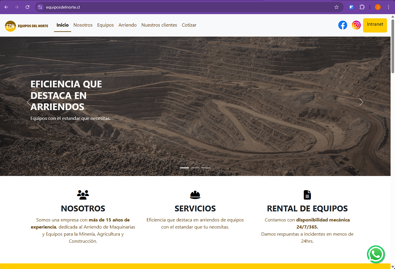 Equipos del Norte - Caso de éxito