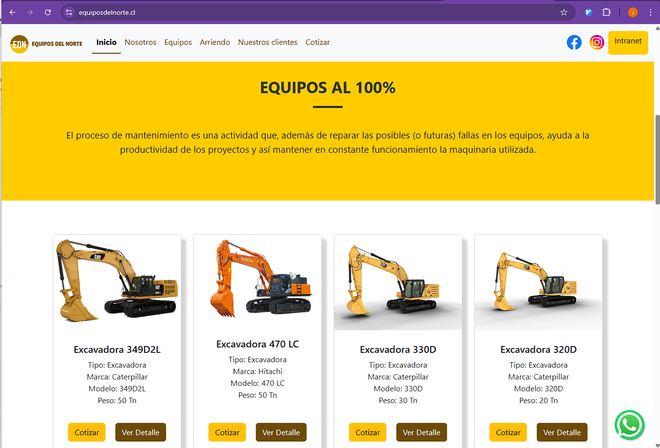 Equipos del Norte - Caso de éxito